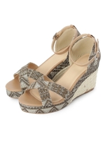 クロスウエッジサンダル/ベージュ(152)