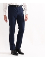 サマーウールピンヘッドノータックパンツ/ネイビー(093)