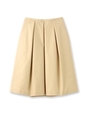 シャイニーデニムプリーツスカート/ベージュ(052)