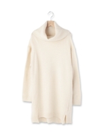 タートルネックニットワンピース/オフホワイト(003)