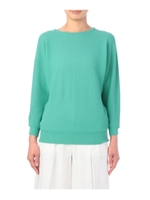 ドルマンスリーブデザインニット/ダークグリーン(023)