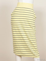 パイルボーダータイトスカート/YEL