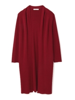 ミラノリブニットロングカーディガン/ブラック(010)