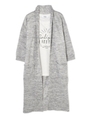 ロゴＴｅｅ×ロングニットカーディガン/グレー(020)