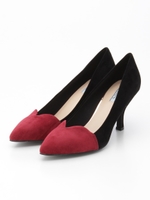 【ILIMA】ハートパンプス/レッドコンビ