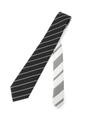 ストライプ小剣クレリックネクタイ/ブラック(719)