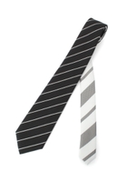 ストライプ小剣クレリックネクタイ/ブラック(719)