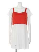 ビスチェ付きTシャツOP/ORANGE