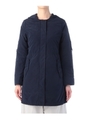 ライナー付き比翼コート/ブルー系(094)