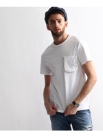 14/- BD天竺ファスナーポケットTシャツ/ブルー系(094)