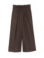 [Balcony and Bed]ギャザーワイドパンツ/CHOCO