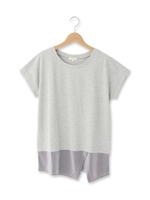 シャツテールドッキングカットソー/グレー(012)