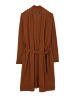 ハイゲージロングカーディガン/ブラウン(050)