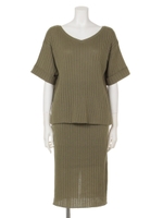 【ANAP】ワイドリブセットアップ/ライトピンク(009)