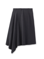 イレギュラーヘムジャージスカート/カーキ(027)