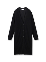 Vネックロングカーディガン/ブラック(019)