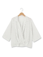 カシュクールシャツ/ホワイト系(002)