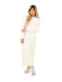スリットロングニットワンピース/WHITE