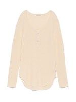 [Salon de Balcony]オーガニックワッフルヘンリーネック/IVR