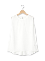 サテンノースリゆるプルオーバー/オフホワイト(003)