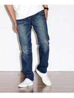 セルヴィッチヴィンテージ風デニムパンツ/ブルー系(093)