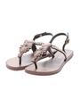 【AZUL by moussy】BY grendha MADREPEROLA SANDAL/柄BLK