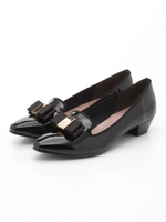 【REZOY】グログランリボンパンプス/グレー