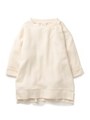 【gelato pique garden】スウェット裏毛チュニックプルオーバー/OWHT