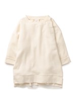 【gelato pique garden】スウェット裏毛チュニックプルオーバー/OWHT