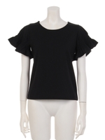 【mystic】袖シャーリングT/CML