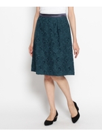 ジャカードフラワースカート/ネイビー(493)