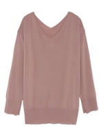 ヴィエラヤーンVネックニット/NVY