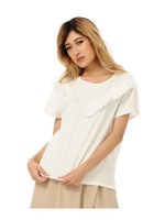 フリンジＴシャツ/KHAKI