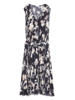 プリーツAラインワンピース/BLK