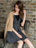 スエード調ブルゾン/ネイビー