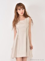 スピンドルタックワンピース/ブラック