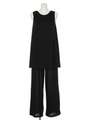 LONG LAYERED WIDEオールインワン/BLK