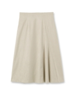 [L]ピグスウェードスカート/サックス(090)