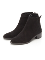 【V-SEVEN TWELVE THIRTY】バックファスナーボールチェーンブーツ/ブラックスエード