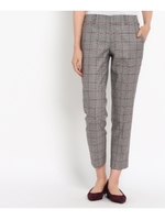 【VERY10月号掲載】グレンチェックテーパードパンツ/ブラック(619)