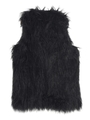 FAKE FUR VEST/BLK