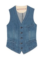 [Balcony and Bed]オーガニックデニムベスト/NVY