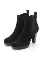 [KARENRIPPS]牛革スウェードショートブーツ/BLACK MID