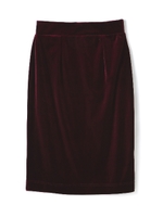 ベロアジャージタイトスカート/ワイン(070)