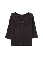 RIB LAME BORDER/ブラック(010)