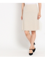 【STORY10月号掲載】ベルギーピケ切り替えフレアースカート/ベージュ(052)