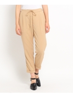 ドロストテーパードパンツ/ベージュ(052)