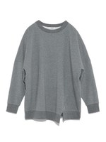 【emmi yoga】裏毛ドルマントップス/GRY