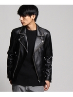 【限定】ラムレザーライダースジャケット/ブラック(019)