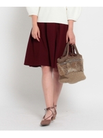 ドビーフレアスカート/ダークグリーン(023)